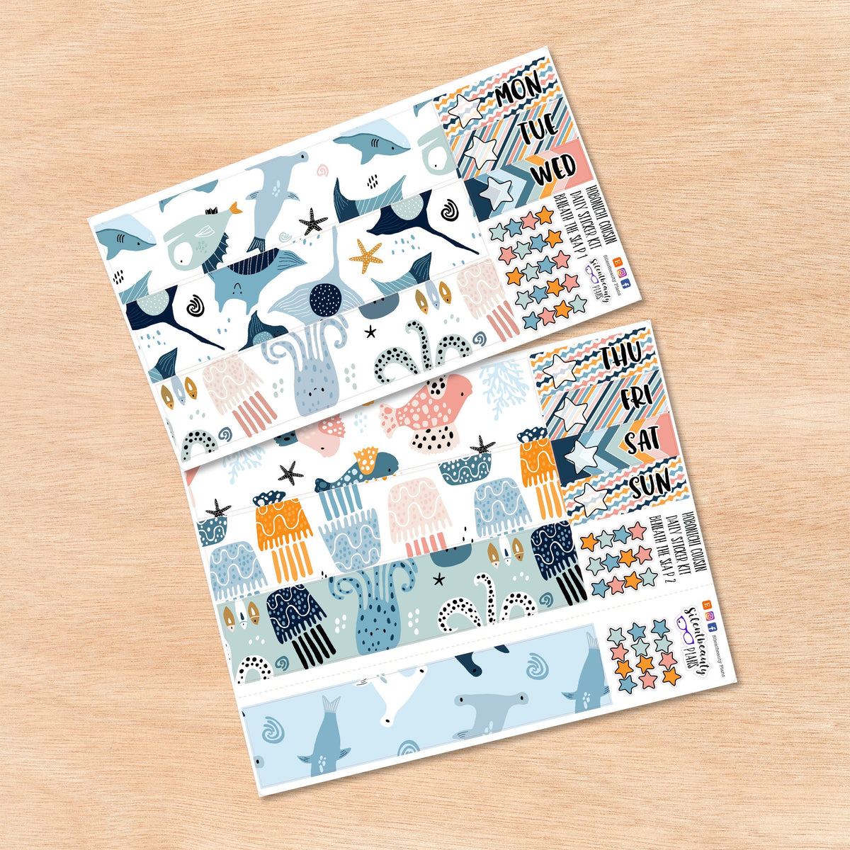 Beneath the Sea  | Hobonichi Cousin | Daily