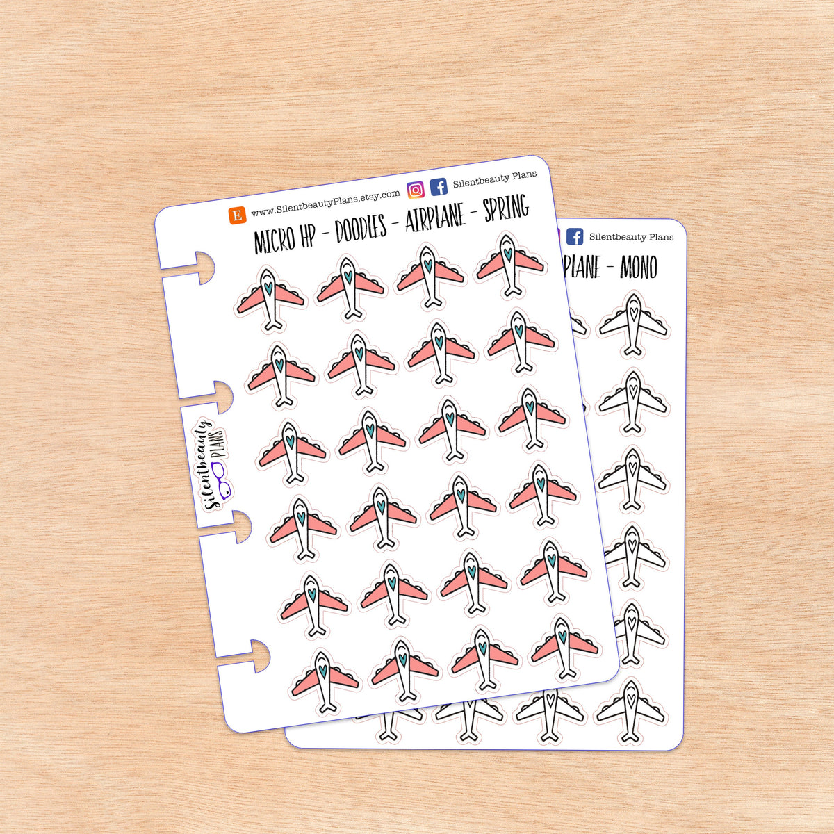 Doodle Airplane - Flight | 4 Colour Options | Micro Disc