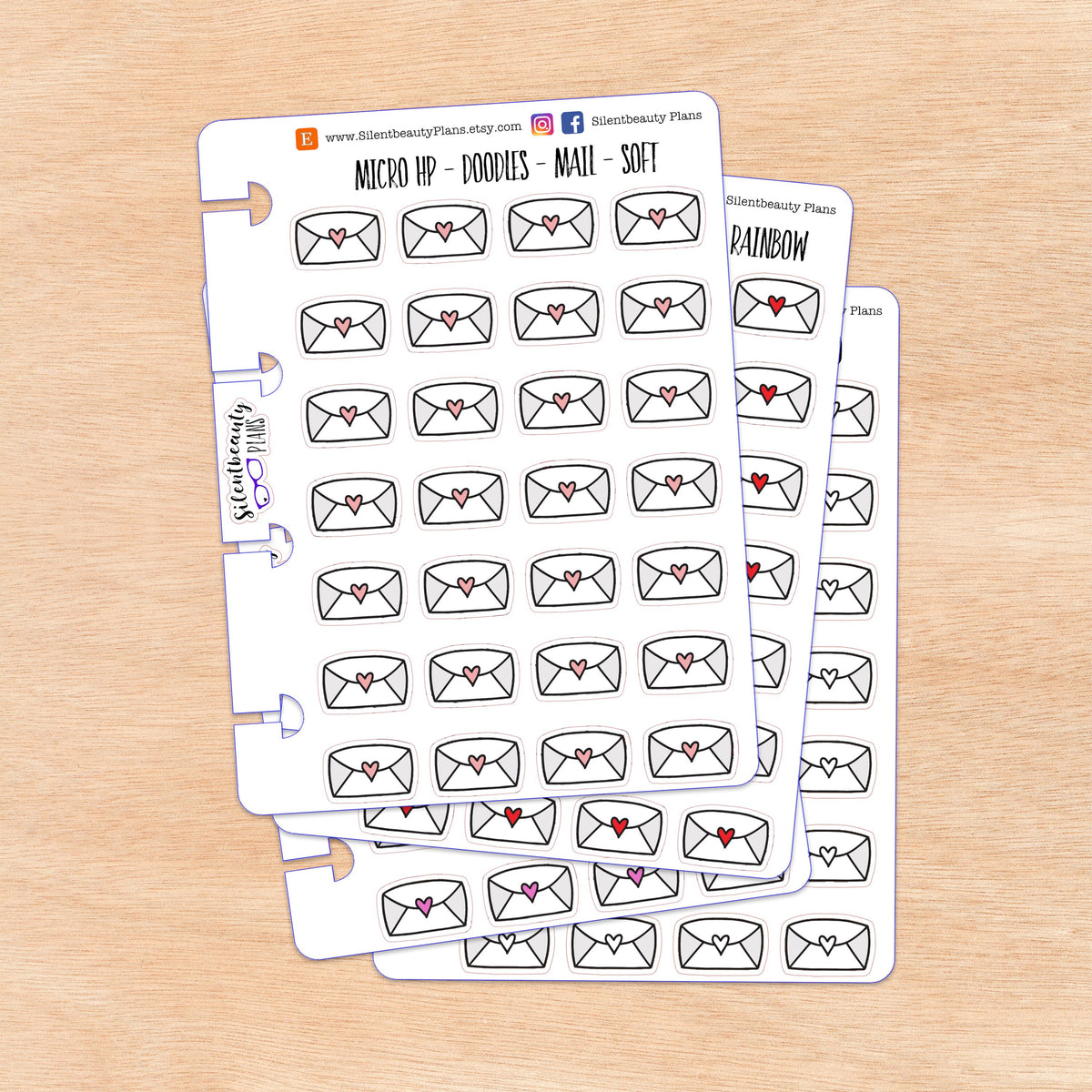 Doodle Mail - Letter | 4 Colour Options | Micro Disc