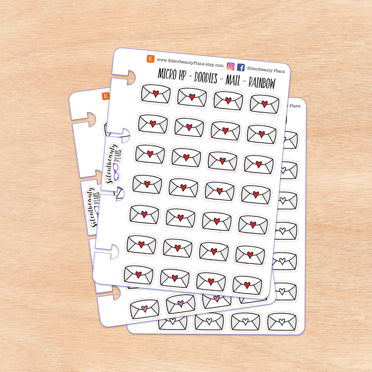 Doodle Mail - Letter | 4 Colour Options | Micro Disc