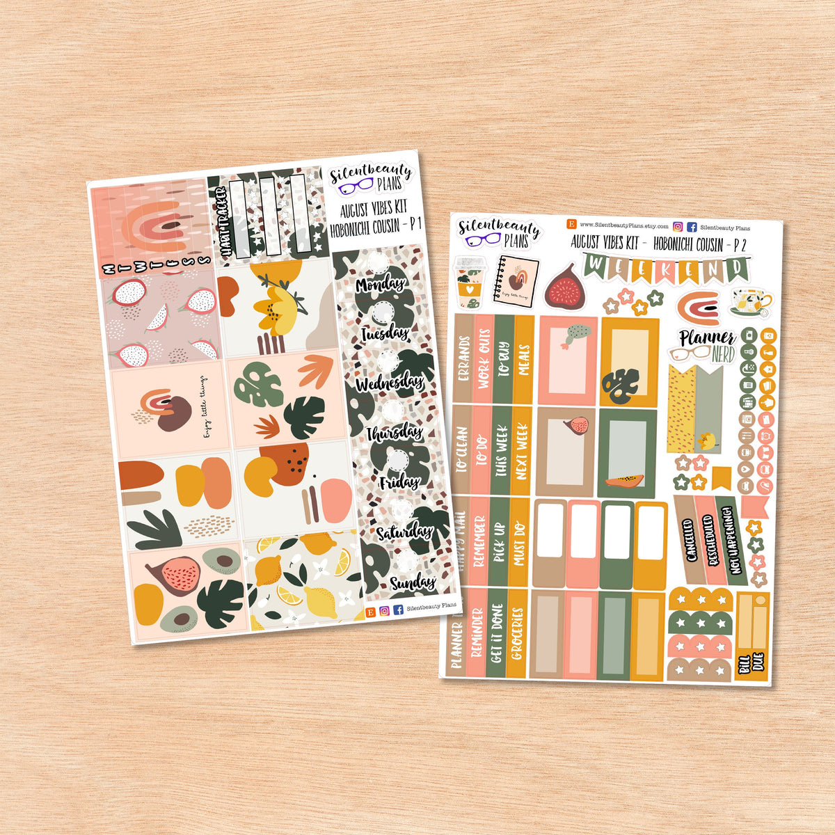 August Vibes | Hobonichi Cousin