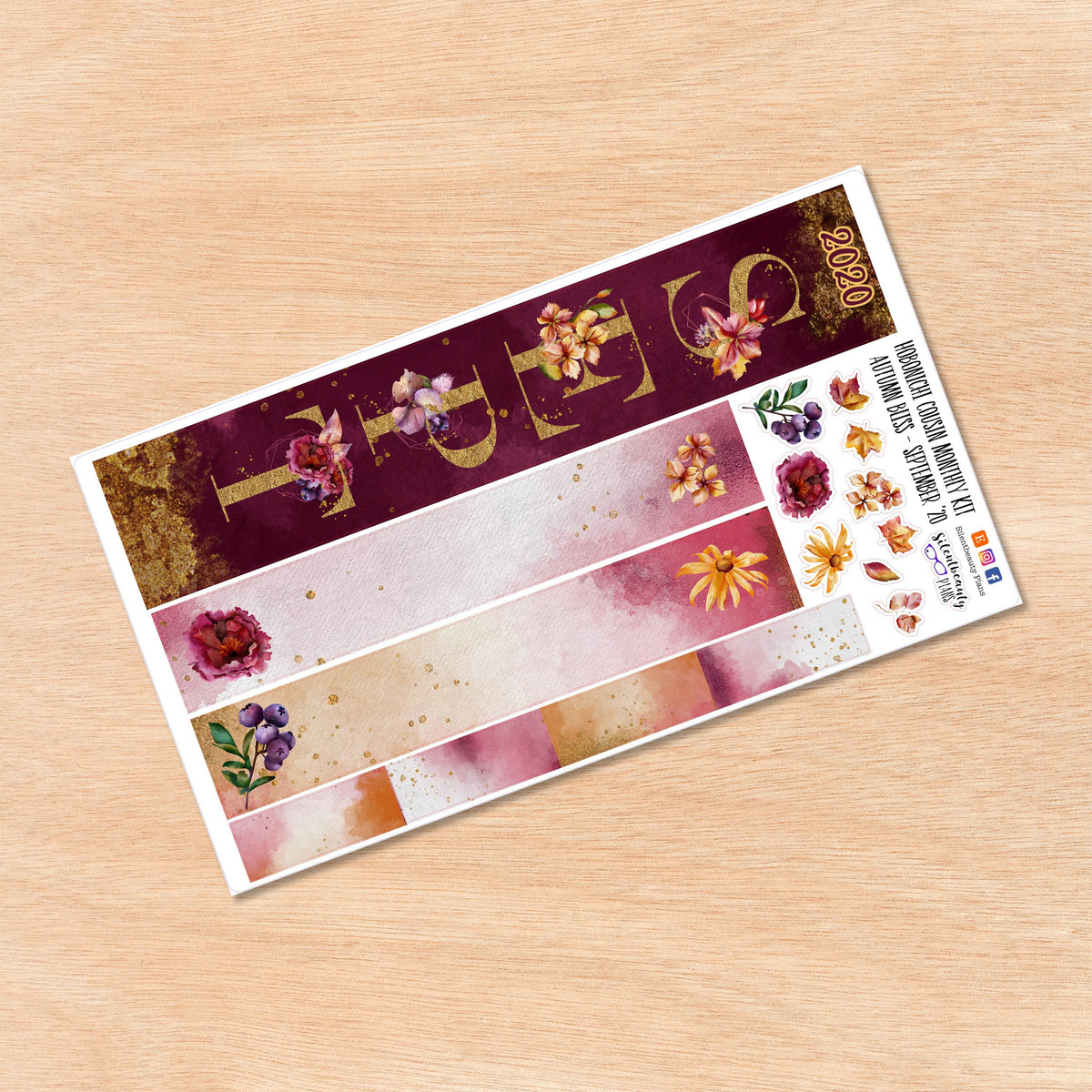Autumn Bliss | Hobonichi Cousin | Monthly