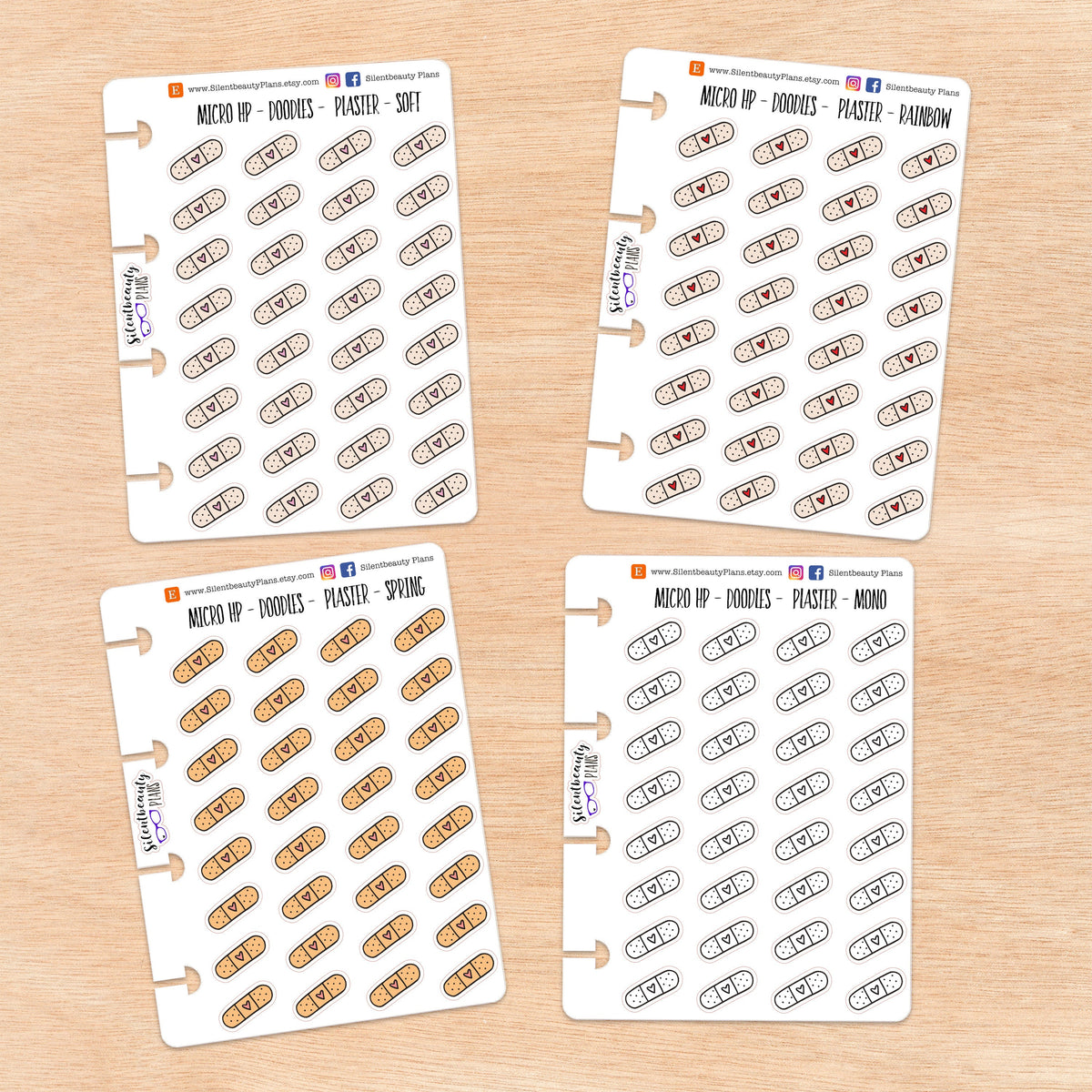 Doodle Bandage - Plaster | 4 Colour Options | Micro Disc