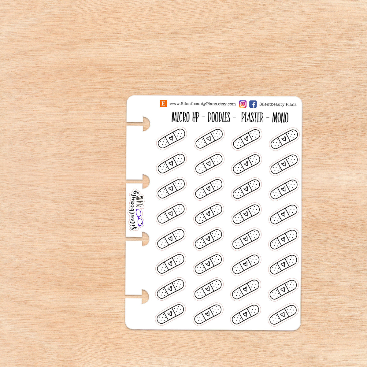 Doodle Bandage - Plaster | 4 Colour Options | Micro Disc