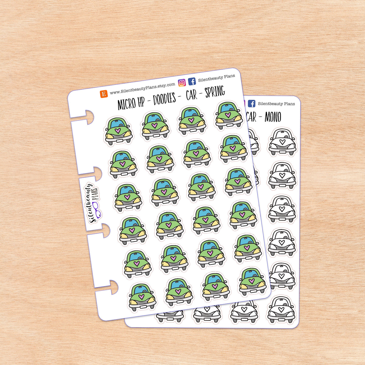 Doodle Car | 4 Colour Options | Micro Disc