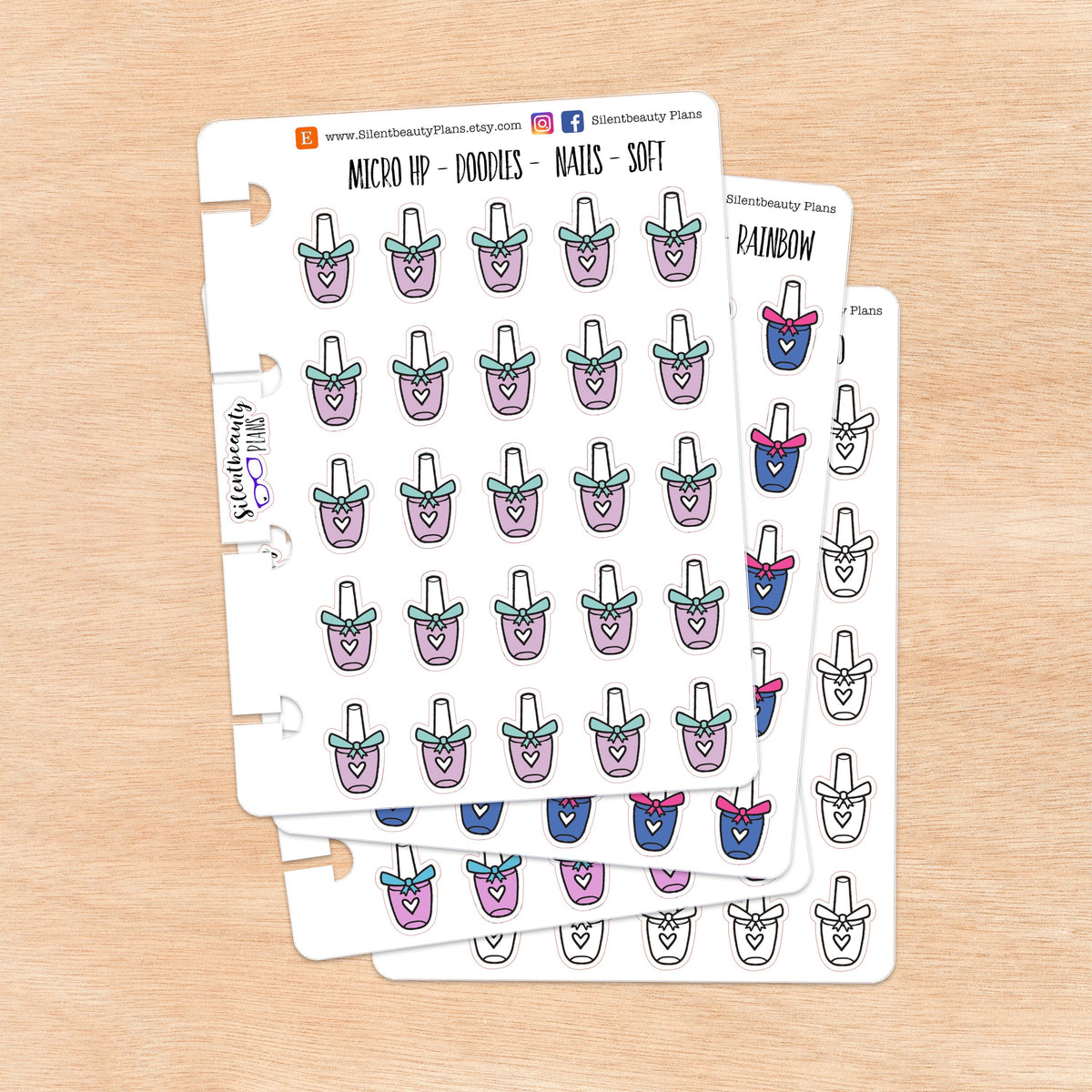 Doodle Nail Polish | 4 Colour Options | Micro Disc