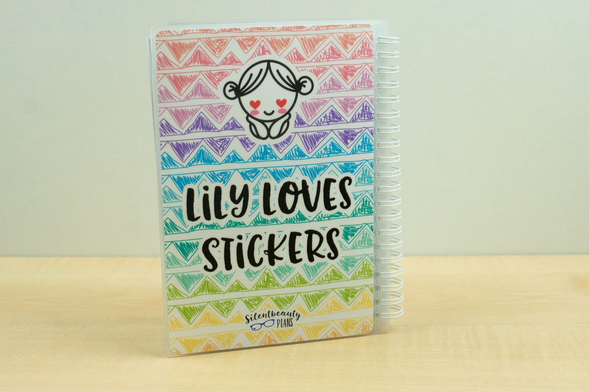 Lily's Sticker Stash Reusable Sticker Book | 2 Sizes | A6 | B6