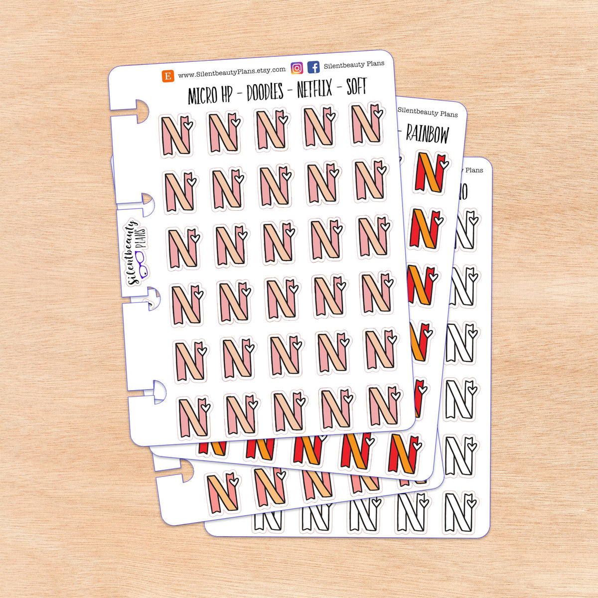 Doodle Netflix Time  | 4 Colour Options | Micro Disc