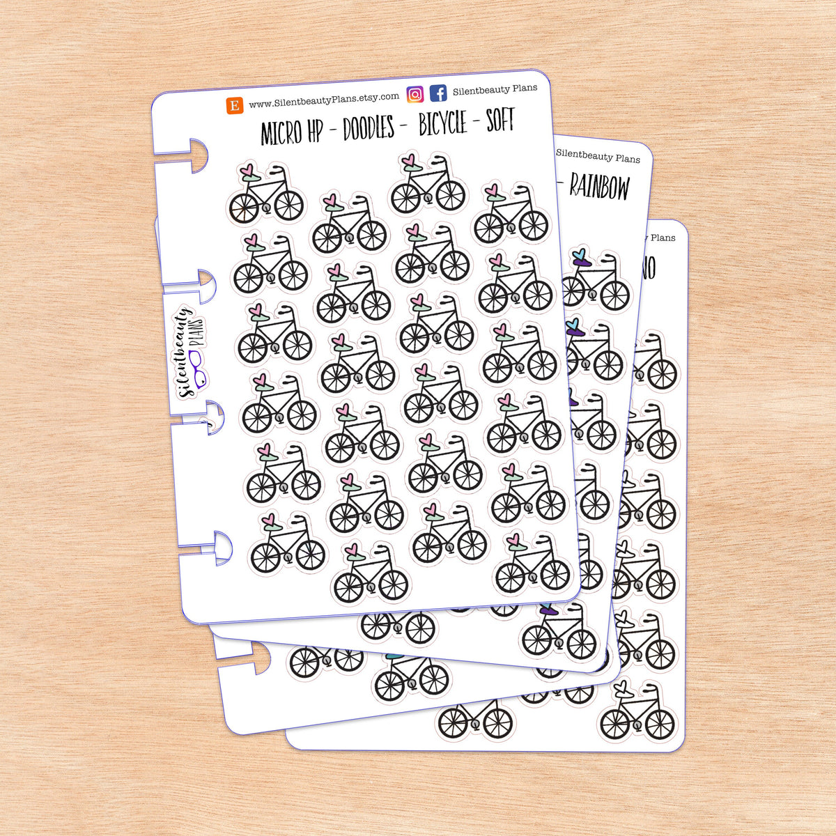Doodle Bicycle | 4 Colour Options | Micro Disc