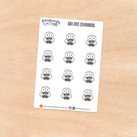 Luna loves Scrapbooking - Cute Owl Stickers