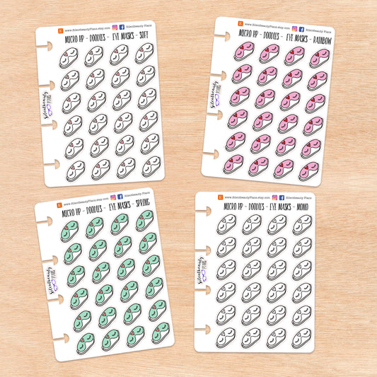 Doodle Eye Mask | 4 Colour Options | Micro Disc