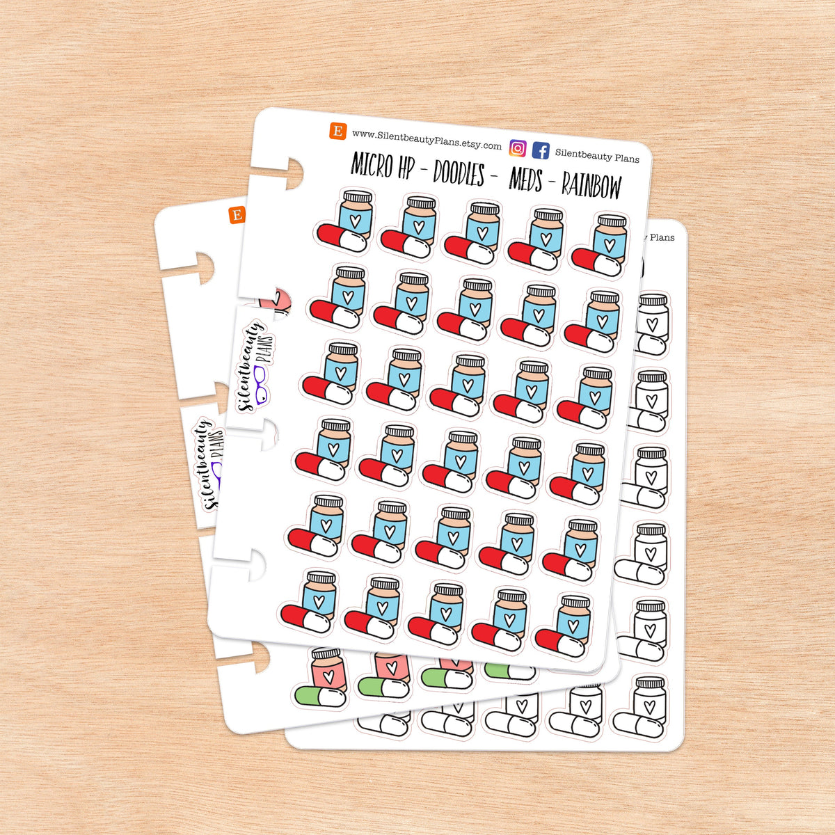 Doodle Meds - Medication | 4 Colour Options | Mico Disc