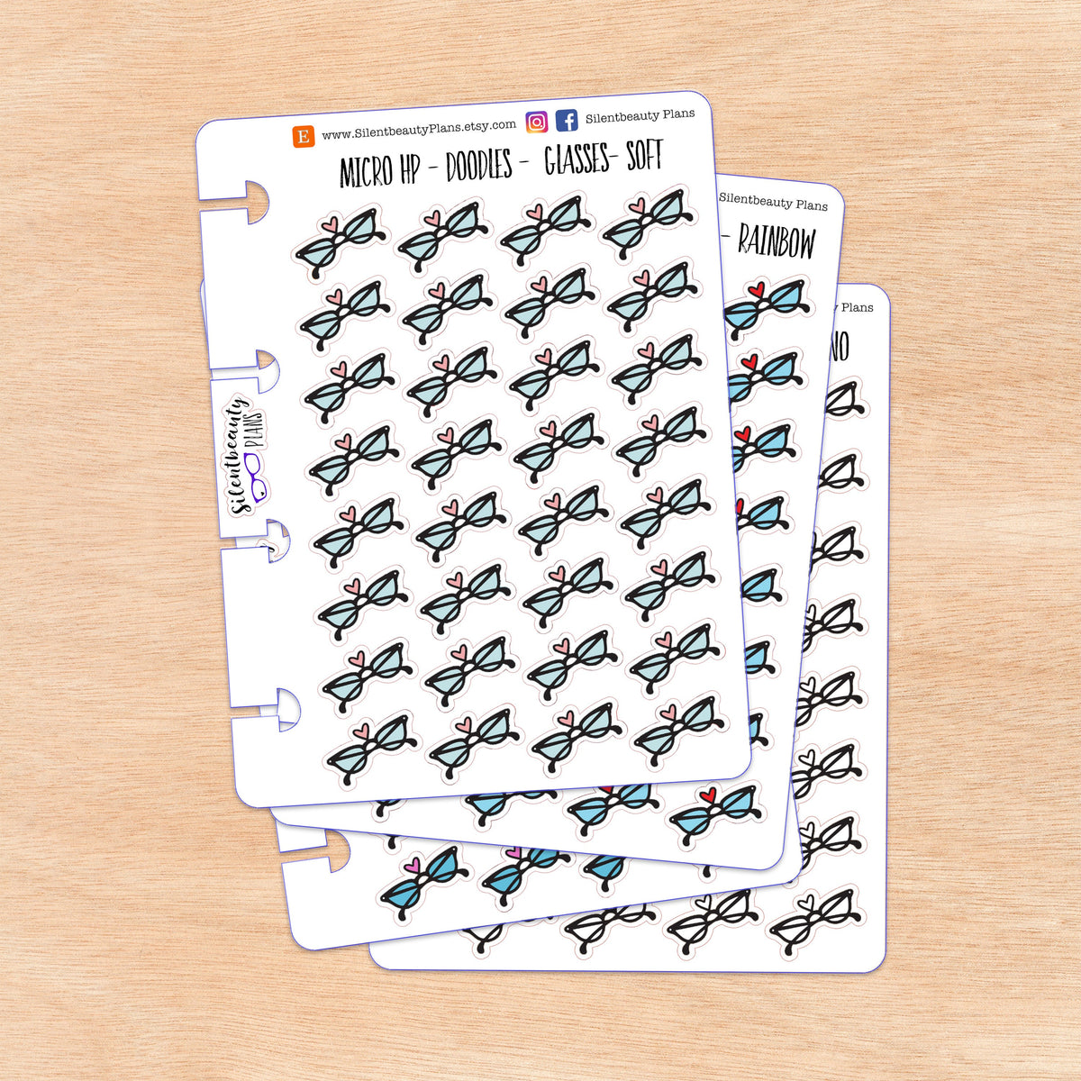 Doodle Glasses | 4 Colour Options | Micro Disc