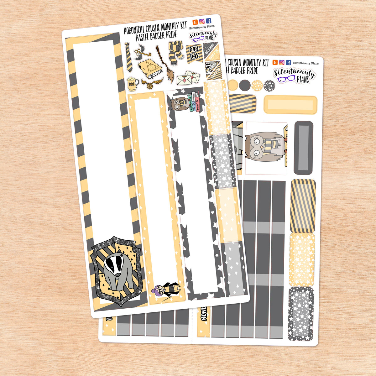 Pastel Badger Pride | Hobonichi Cousin