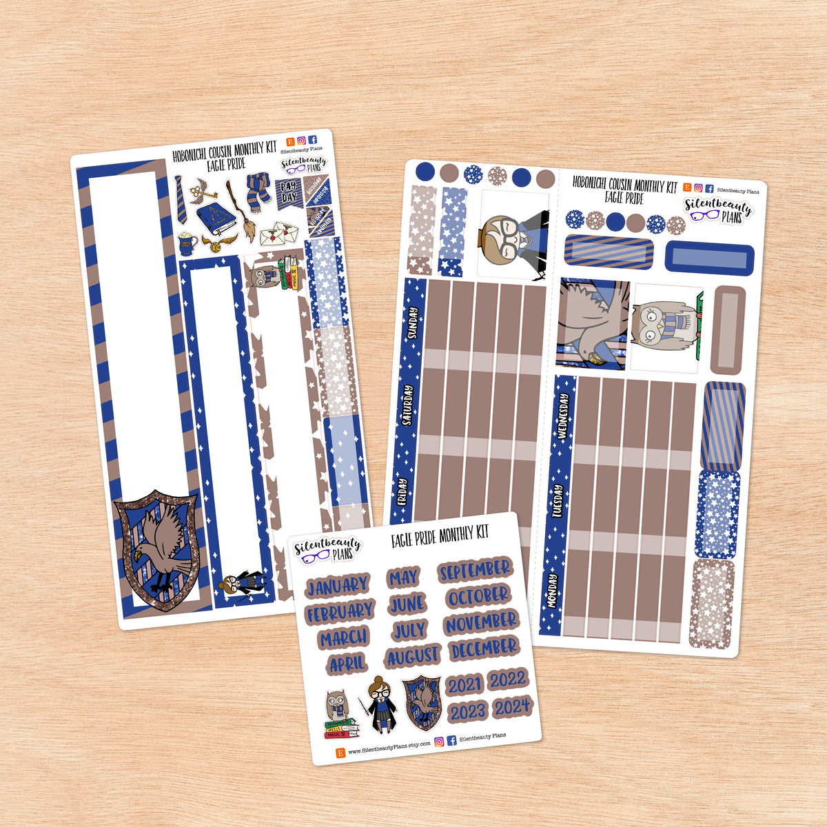 Eagle Pride | Hobonichi Cousin | Monthly
