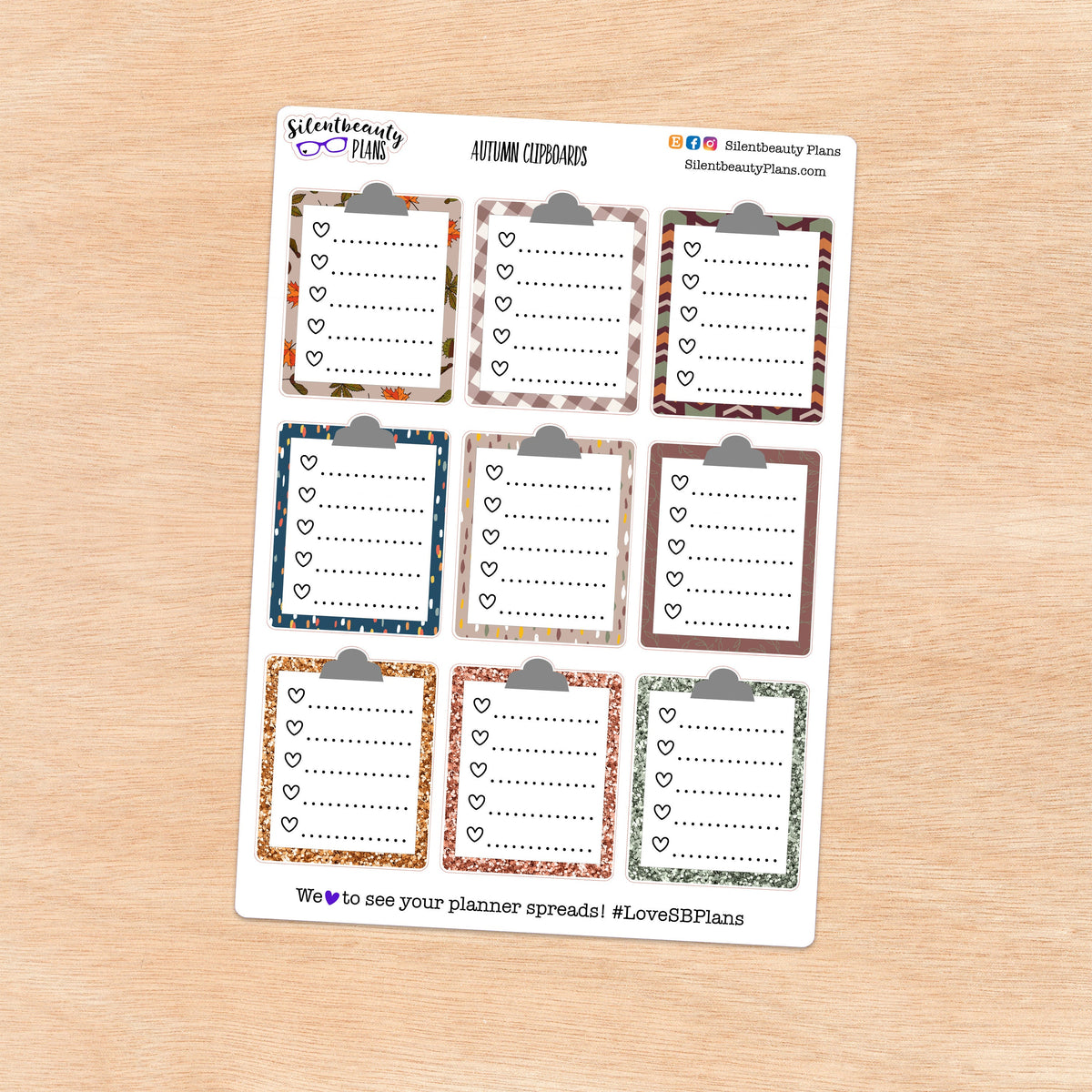Clipboard Checklist Stickers | 5 Options