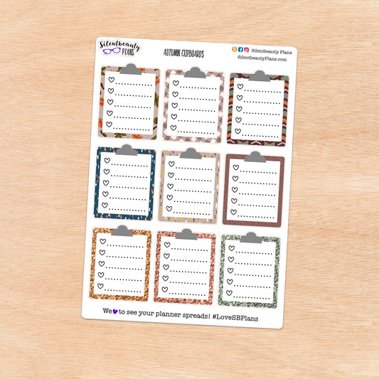 Clipboard Checklist Stickers | 5 Options