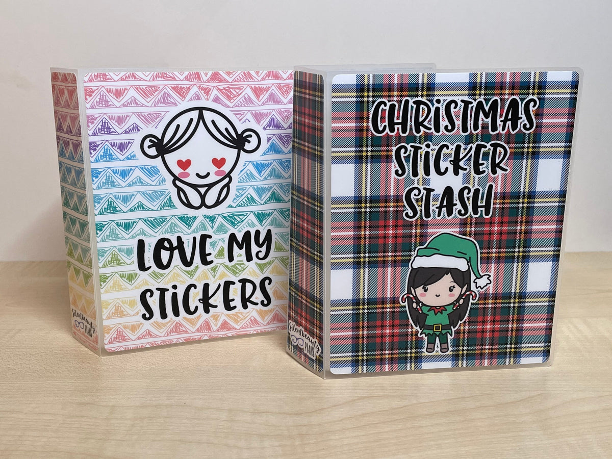 Christmas Cutie | Small Sheet Sticker Storage | Small Sticker Album | 4 x 6  Album | Silentbeauty Plans