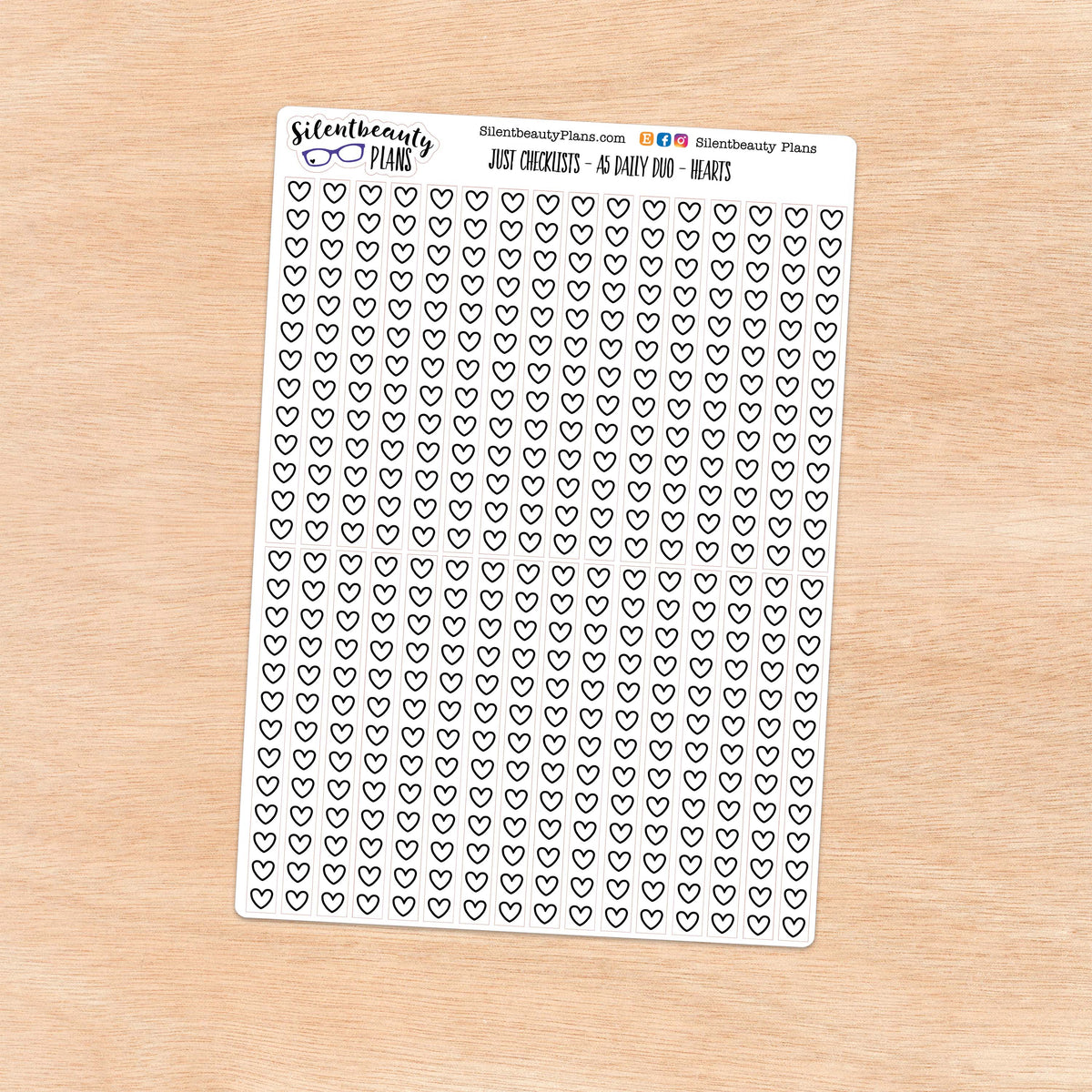 A5 Daily Checklist Sticker Sheet - 5 Options